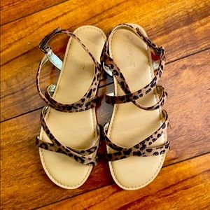 Leopard print sandals